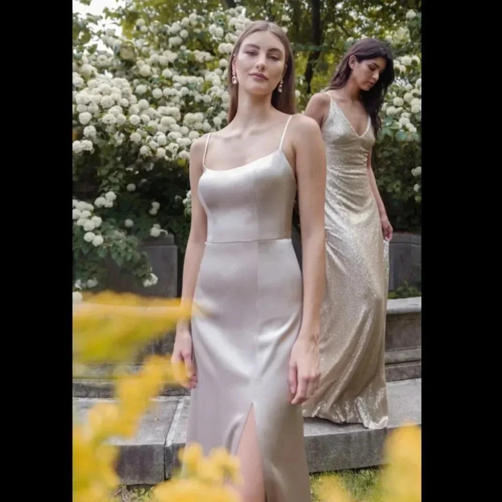 JENNY YOO Chase Dress in Latte